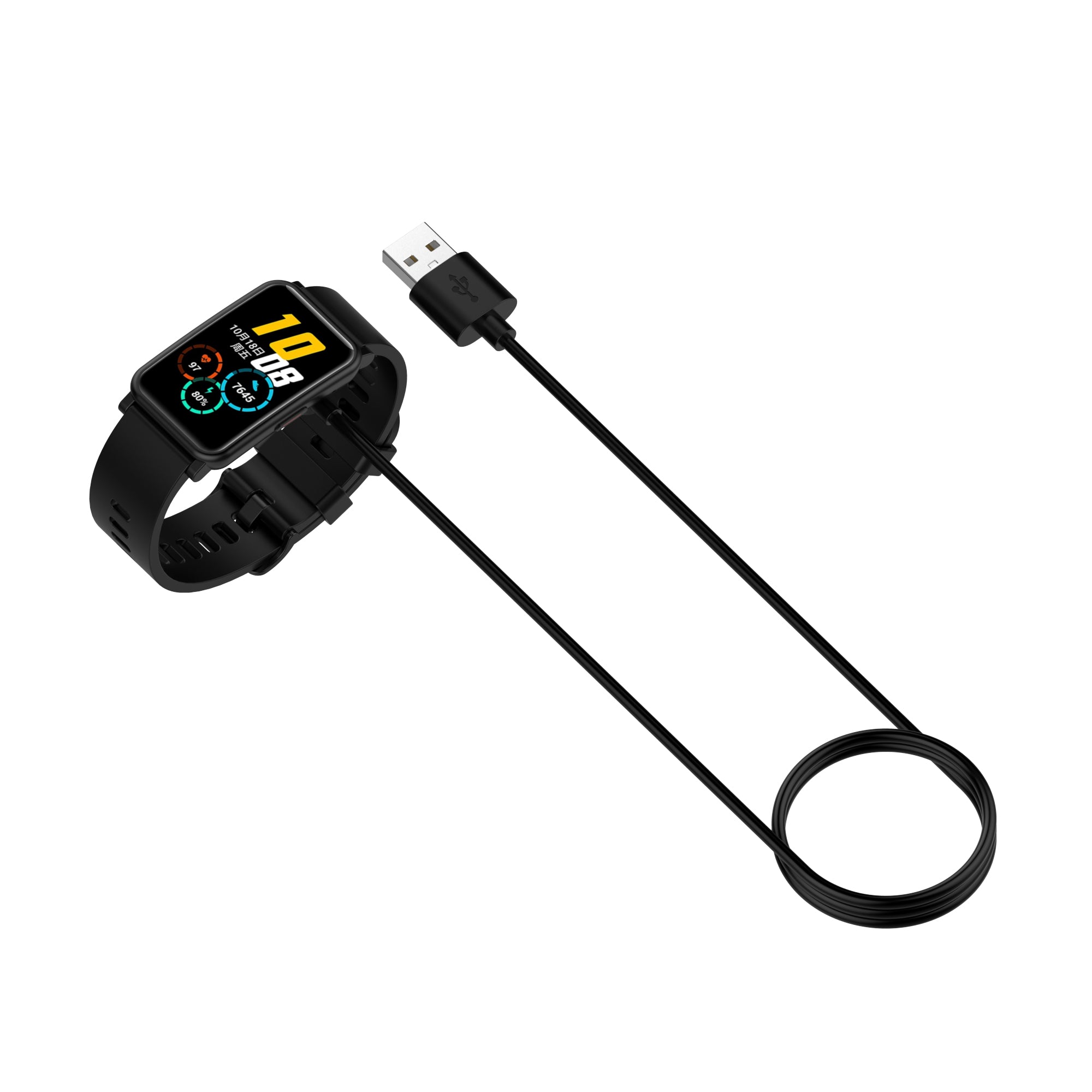 1m Magnetic Power Cord for Samsung Galaxy Fit3 (SM-R390) Charging Cable - Black 1m Magnetic Power Cord for Samsung Galaxy Fit3 (SM-R390) Charging Cable - Black